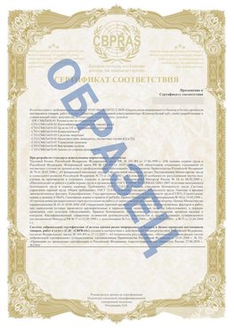 Образец Приложение к СТО 01.064.00220722.2-2020 Медногорск Сертификат СТО 01.064.00220722.2-2020 